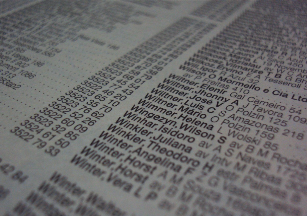 Catálogo Telefônico